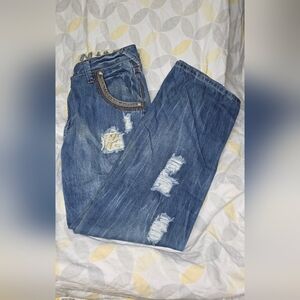 Vintage Do Denim Size 34-32 Distressed Bootcut Jeans